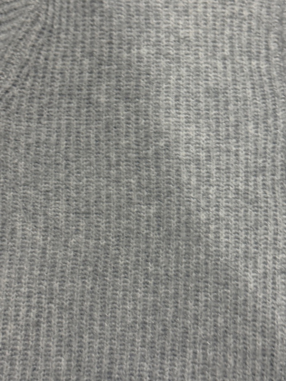 aerie Heather Light Gray Ribbed Button-Up Cardigan - Picture 3 of 5